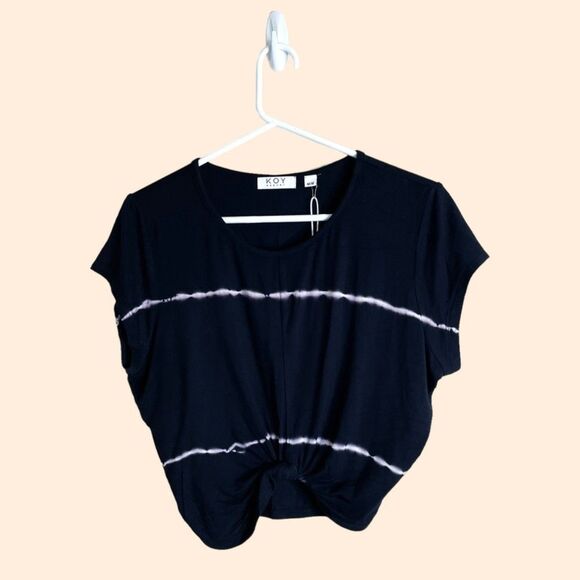 NEW KOY Resort Buzios Black Knot Top - Picture 2 of 6